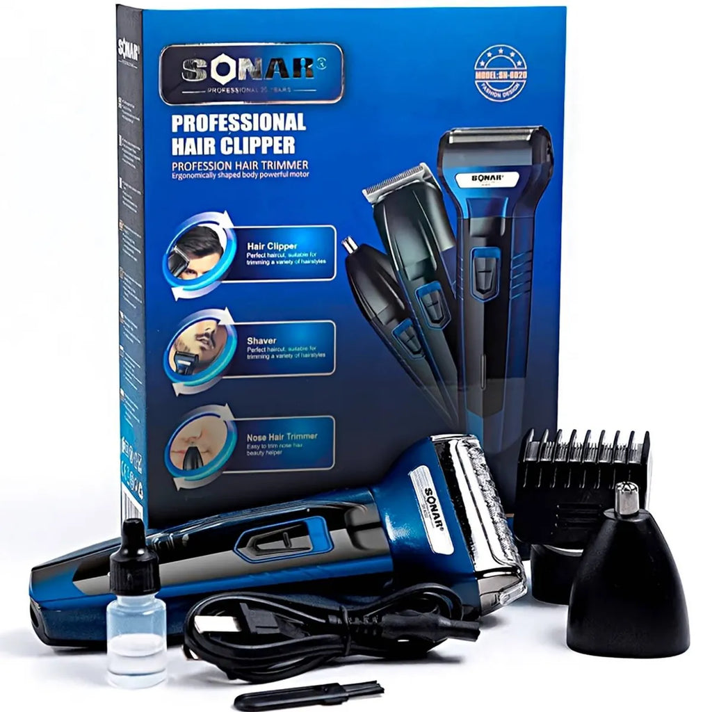 PACK MÁQUINA DE AFEITAR SONAR 3EN1 + DERMA ROLLER
