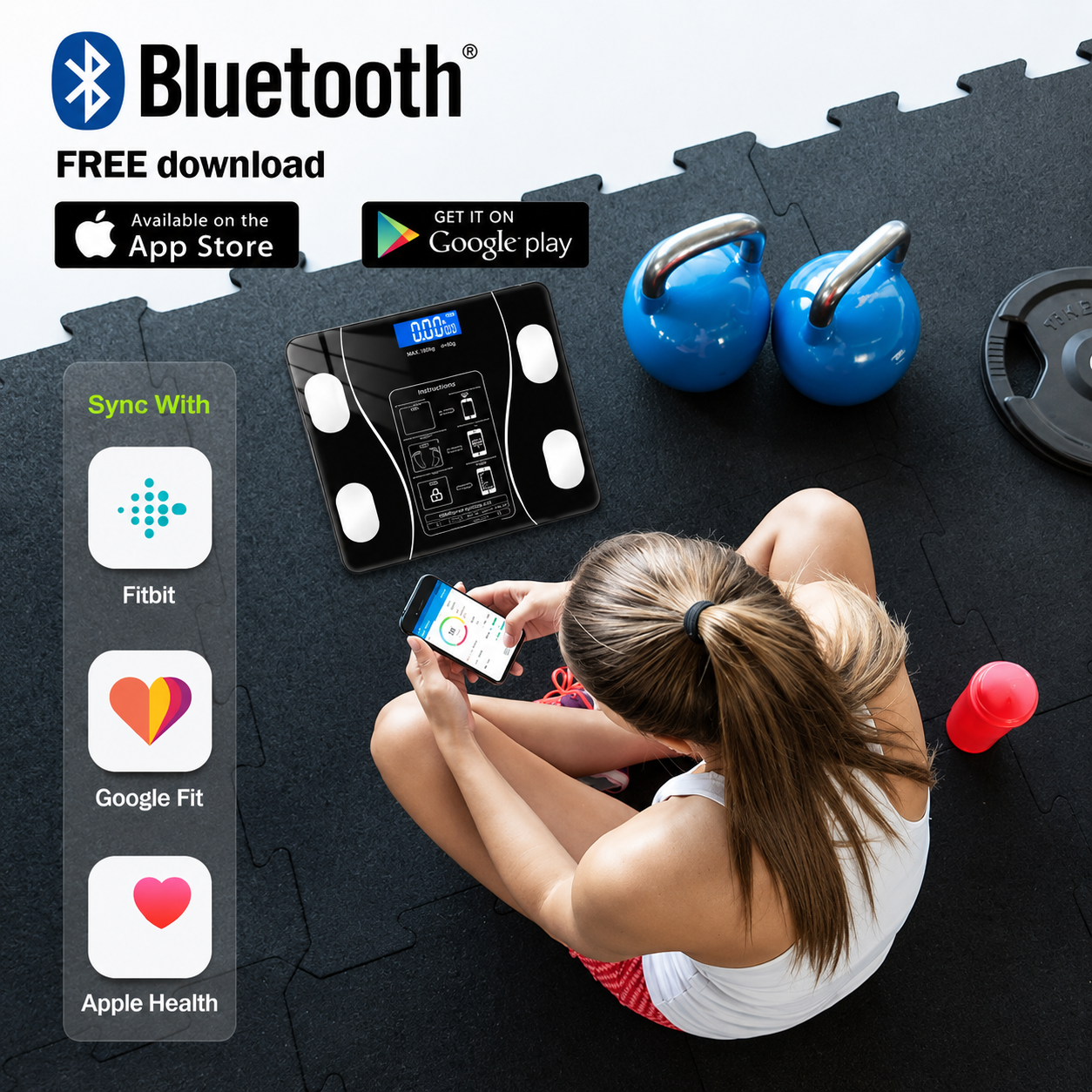 BALANZA INTELIGENTE CON BLUETOOTH
